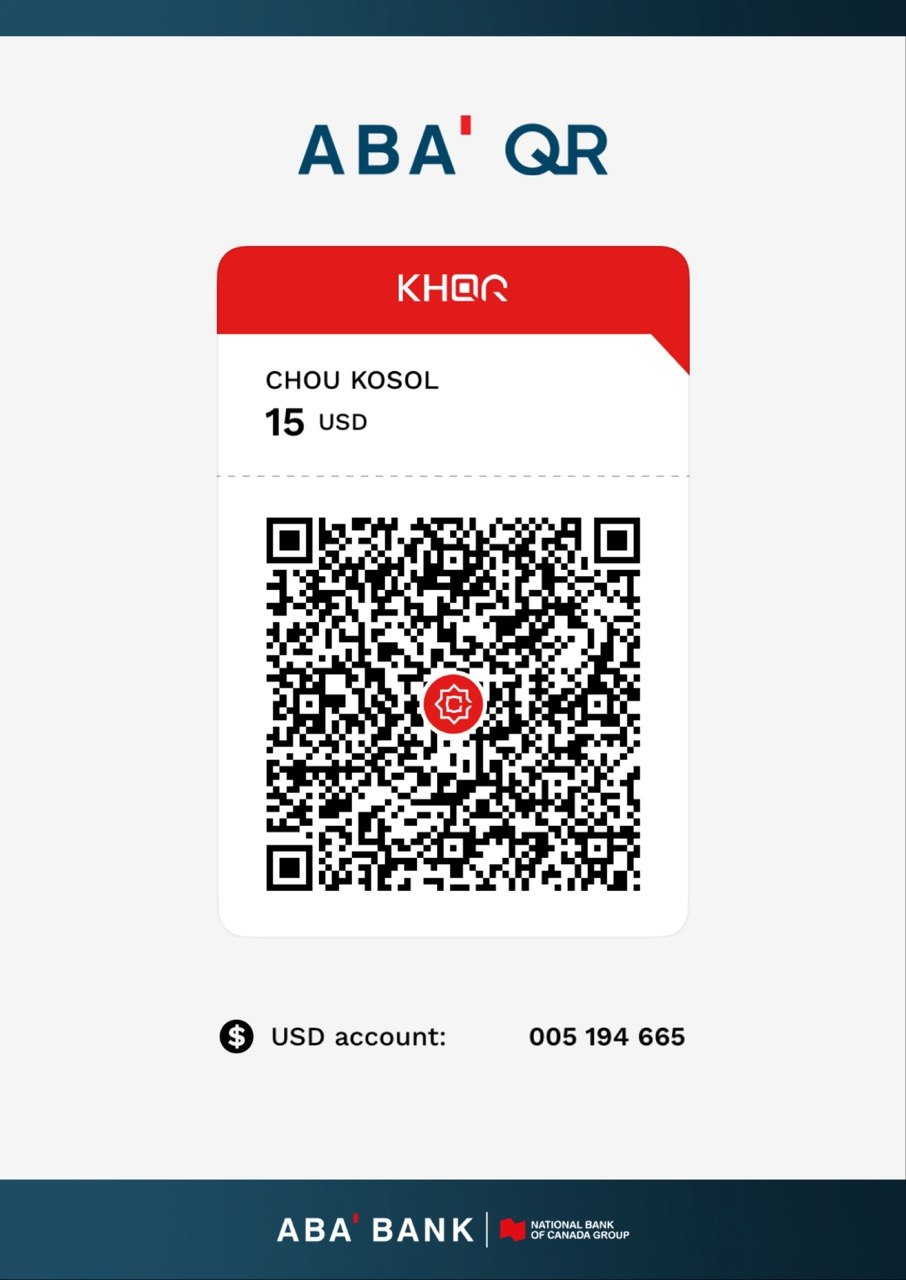 KHQR payment QR code